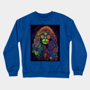 Hippie Girl Crewneck Sweatshirt